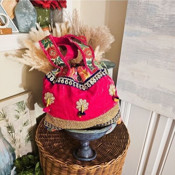 Banjara Ethnic Indian Embroidered Handmade Tribal Boho Tote Bag. - Picture 10 of 15